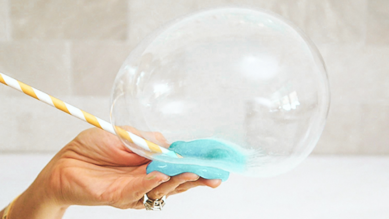 It blew our mind how big the bubbles could get with such a small piece of s...