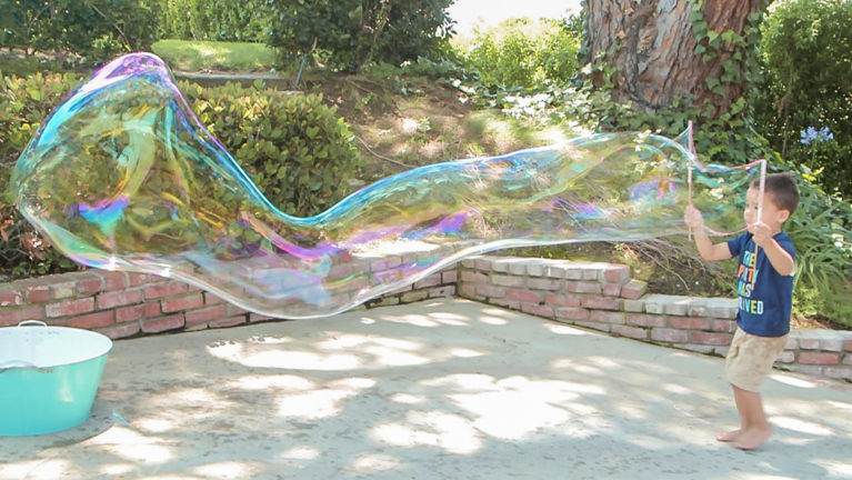 Crazy Bubbles with DIY Straw Wands